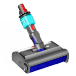 Dyson V7、V8、V10、V11、V15 用の乾湿両用電動モップヘッド、緑のライト付き、硬い床を掃除および乾燥可能